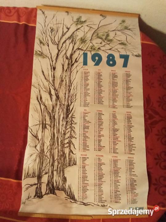 Kalendarz 1987 Zpj Silwana Gorzów Wielkopolski Antyki, Sztuka, Kolekcje Warszawa