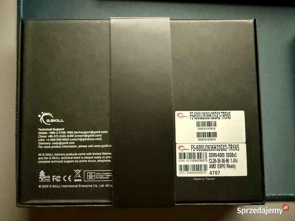 Pamięć RAM GSKILL DDR5 64 GB 6000 MHz CL26 małopolskie Lednica Górna