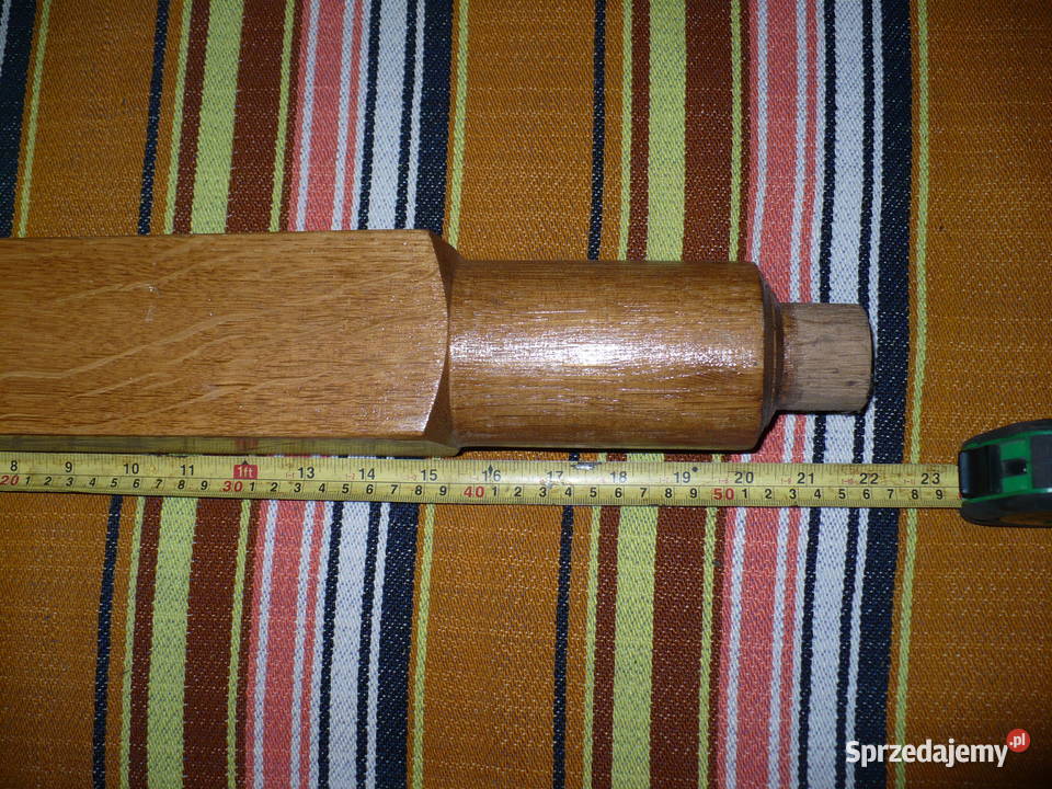 Noga słupek dębowy na stolik kwietnik stojak Lubin