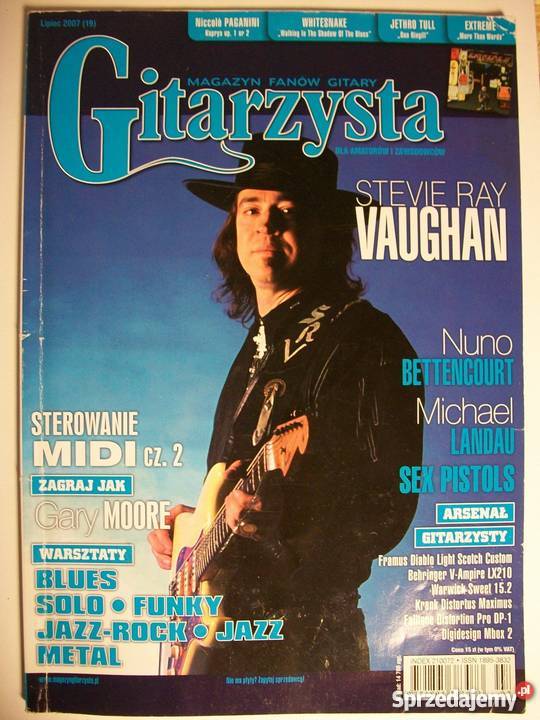 GITARZYSTA 2007 07 LIPIEC VAUGHAN RAY STEVIE Czasopisma Warszawa