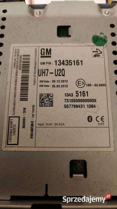Radio Opel Adam 13435161 Radioodtwarzacze Mysłowice