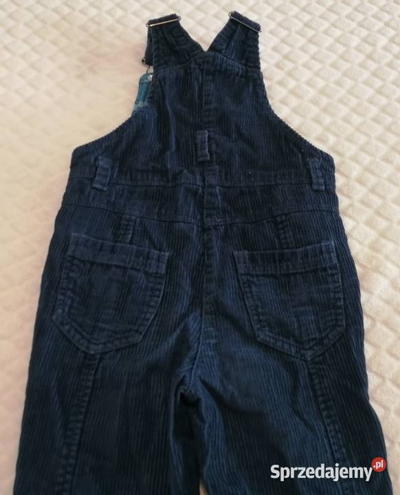 Spodnie ogrodniczki sztruksowe 92 Papagino