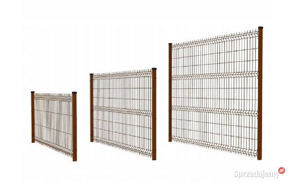 Panel ogrodzeniowy fi 40 x 103 x 2 V Brązowy Ogrodzenia i bramy podkarpackie Kamień