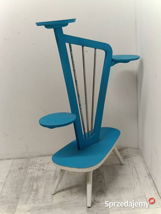 kwietnik drewniany kwietnik art deco rocka bily Radomsko