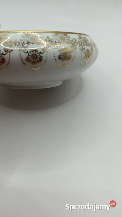 Porcelanowy pojemnik puzderko Francja Zamość