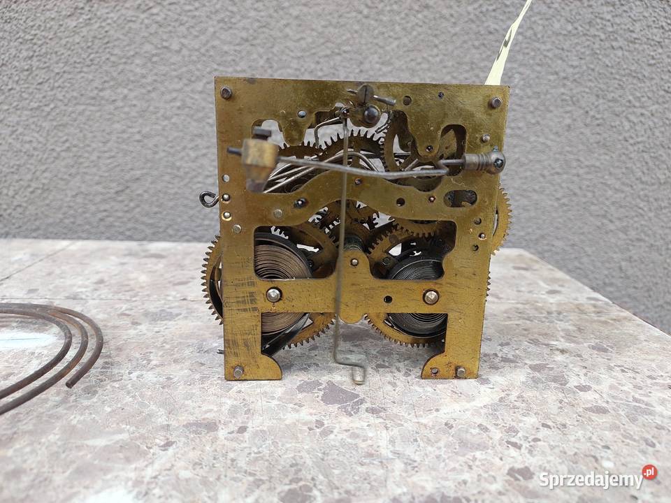 763 Mechanizm starego zegara ściennego Junghans Tczew