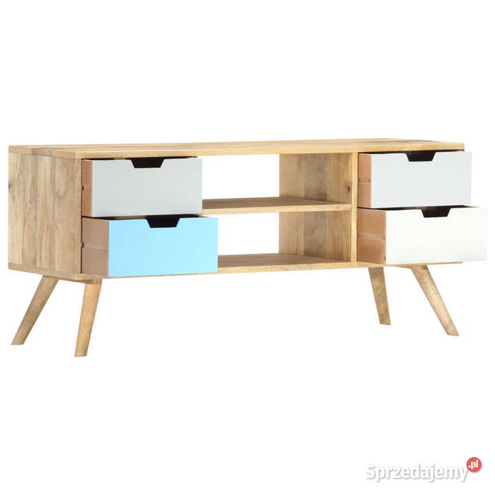 Szafka pod TV 110 x 35 x 48 lite drewno mango Warszawa
