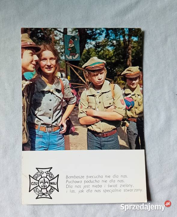 Pocztówka Harcerskie życie KAW 1976 r Koźminek sprzedam