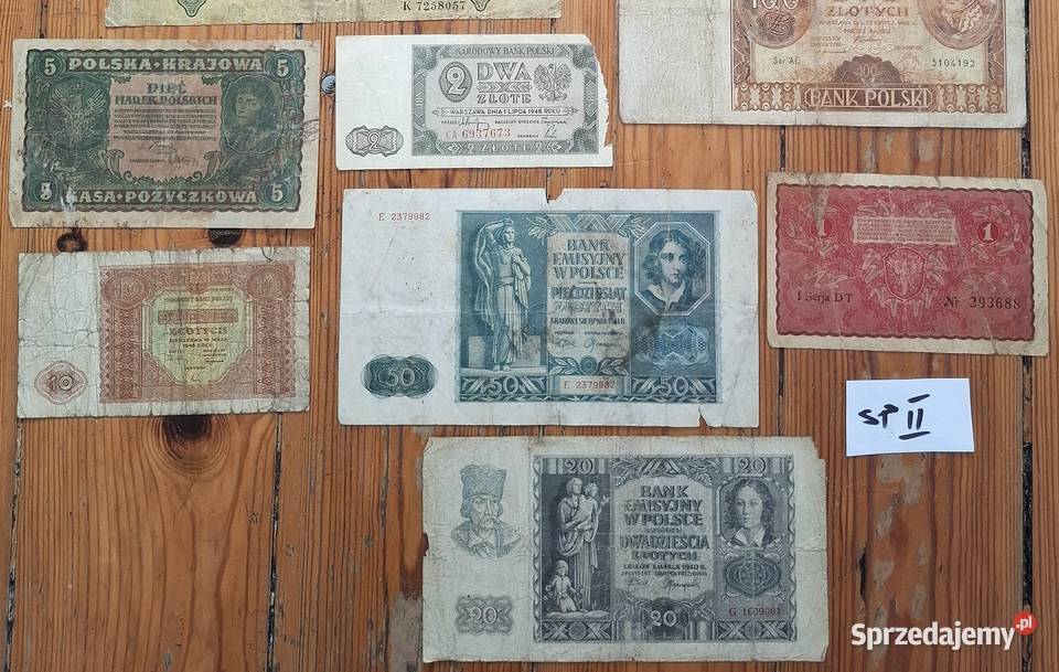 Zestaw Banknotów x11 Stara Polska SPII Gliwice sprzedam