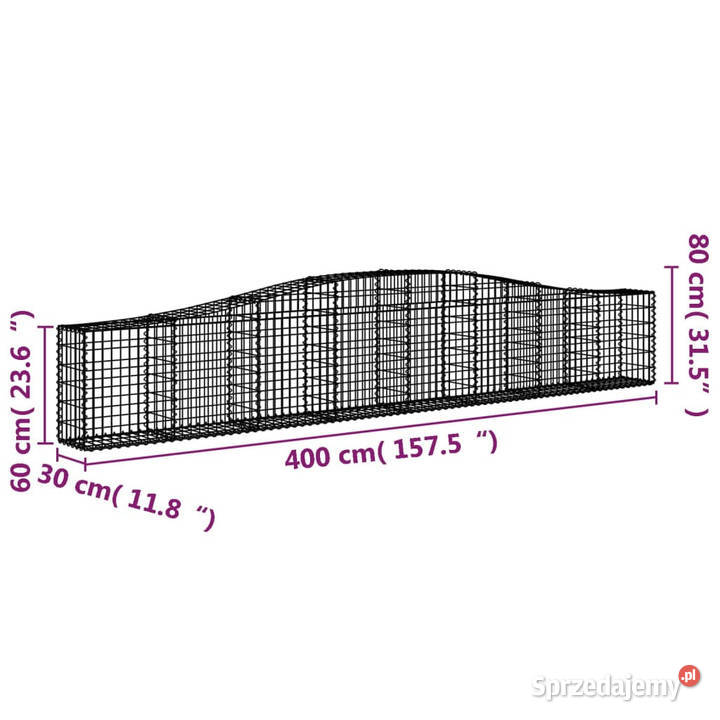 Kosze gabionowe 7 400x30x6080 galwanizowane Warszawa