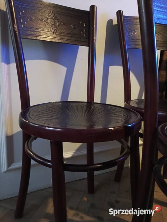 Kolekcjonerskie stare krzesła gięte komplet Warszawa
