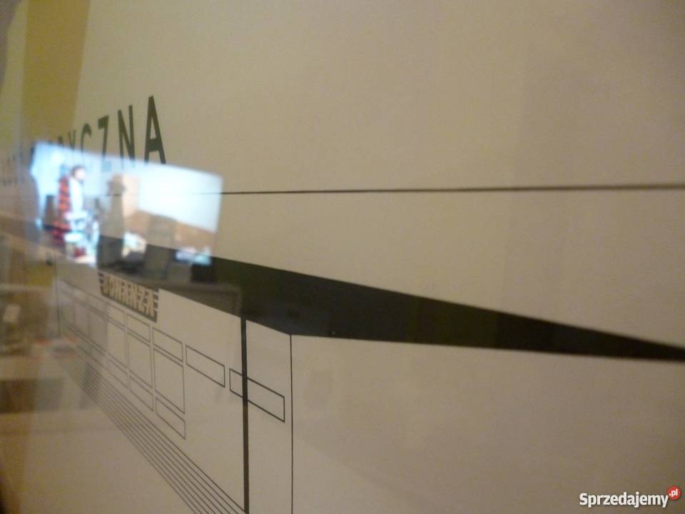 Plakat Łódź Fabryczna stan idealny SZKŁO 100x70 łódzkie