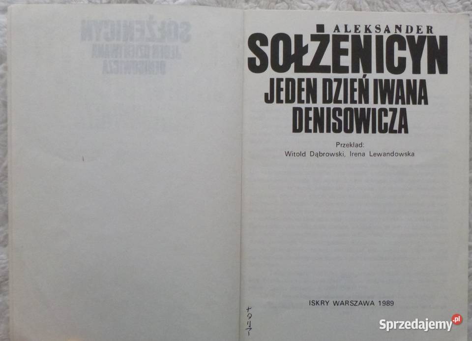 Jeden dzień Iwana Denisowicza Aleksander Warszawa
