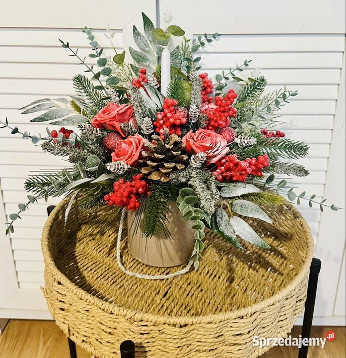 Stroik Boże Narodzenie Premium flower box piękny
