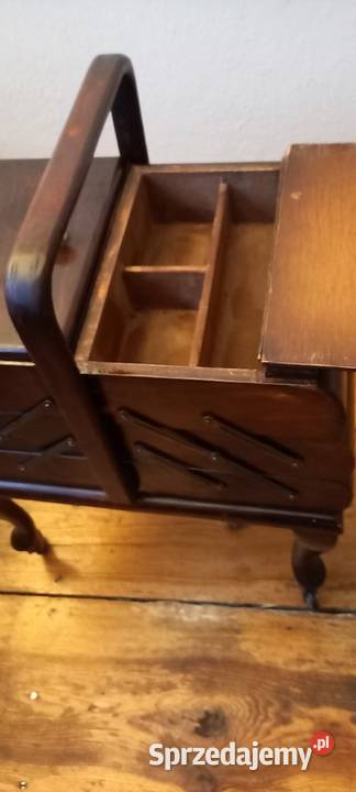 Drewniany rozkładany niciakprzybornik krawiecki Skierniewice