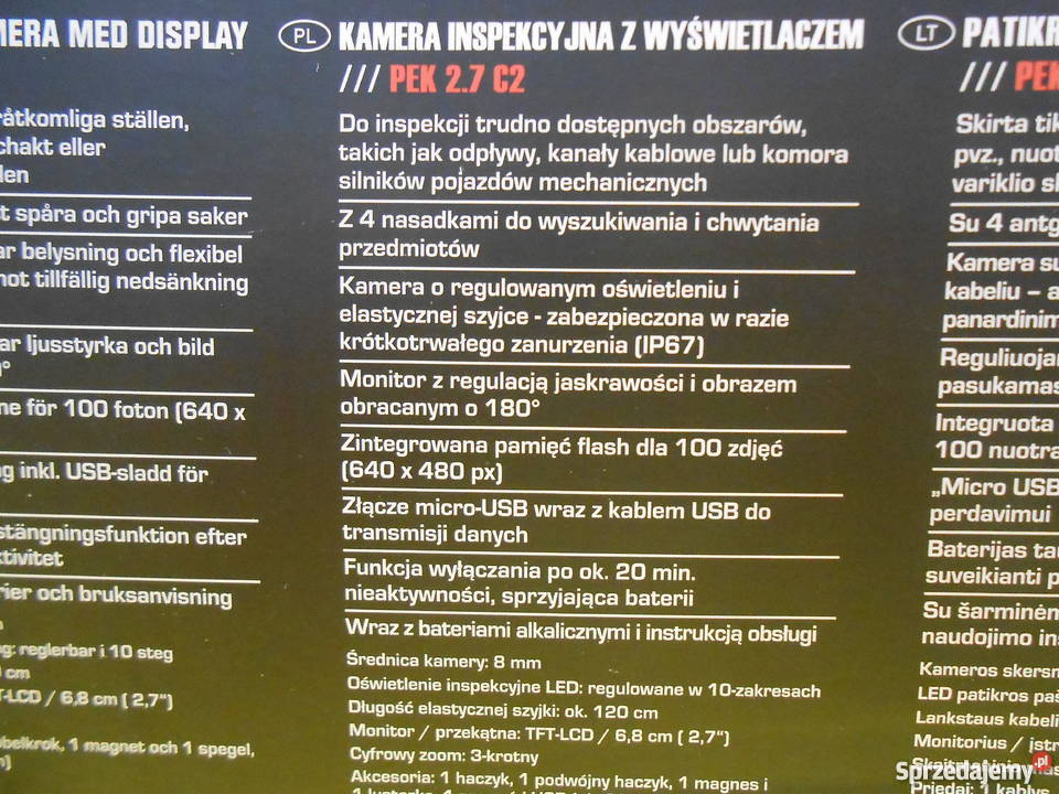 Kamera Inspekcyjna z Wyświetlaczem NOWA śląskie Katowice