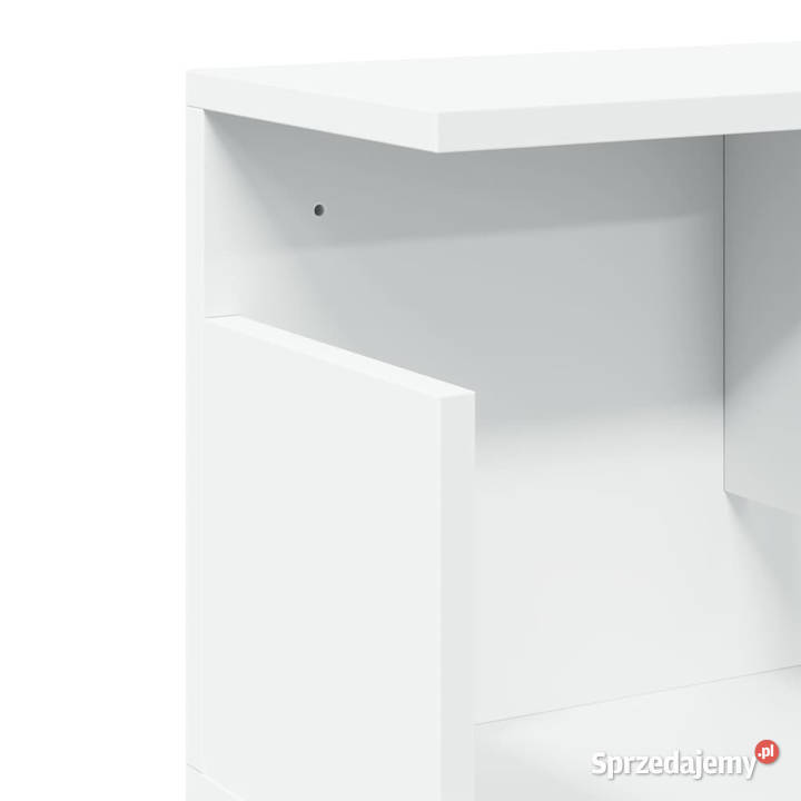 Półka ścienna 80x20x30 biała materiał