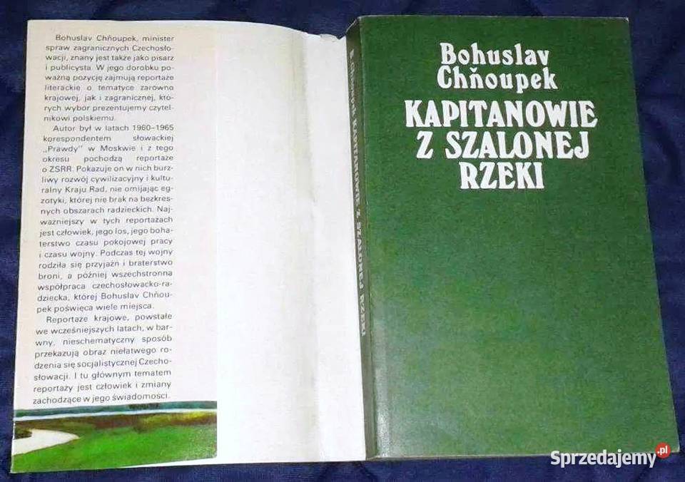 Kapitanowie z szalonej rzeki Bohuslav Choupek Chełm sprzedam