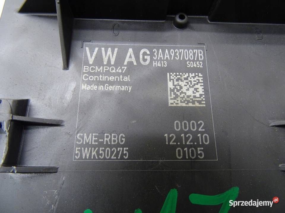MODUŁ KOMFORTU BORDNETZ BCM 3AA937087B VW PASSAT sprzedam