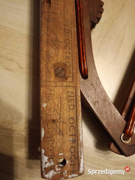 Zabytkowa Lampa nożycowa tekowa Vintage Kinkiet Drawski Młyn sprzedam