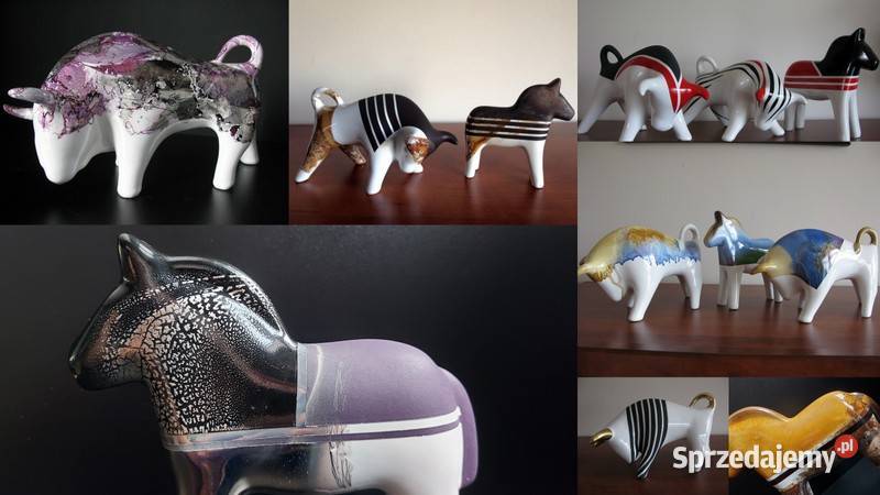 BYK Znak zodiaku Figurka Byczek ceramiczny Sierakowice
