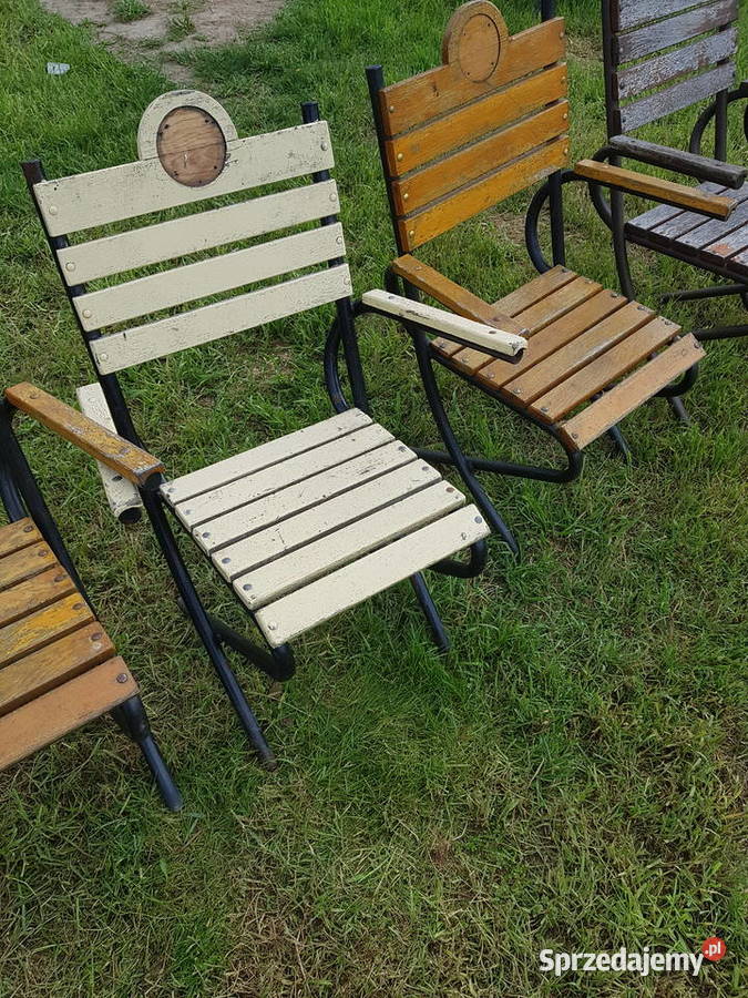 Krzesło krzesła fotel metalowe rurka z