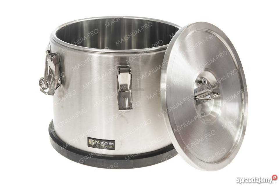 Termos stalowy do żywności 15L gastronomiczny Poczesna sprzedam