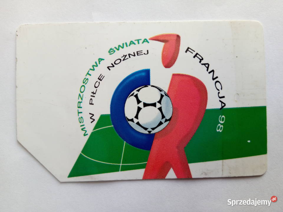 Karta telefoniczna przedstaw MŚ futbol Francja Pocztówki i karty telefoniczne Dąbrowa Górnicza sprzedam