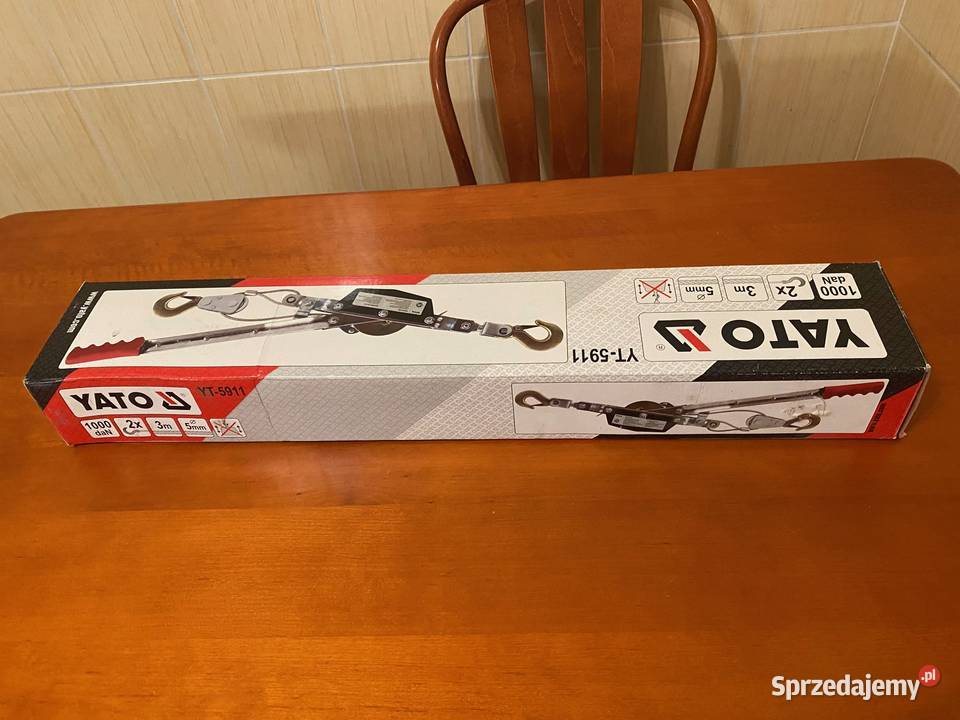 Wyciągarka linowa pozioma 1000 daN 3m YATO