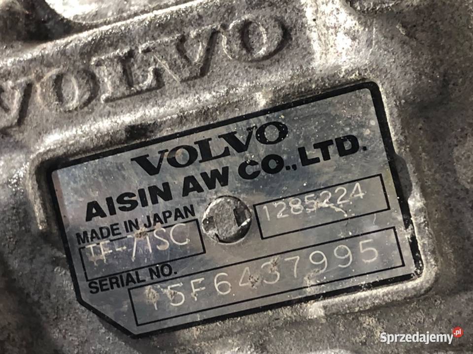 SKRZYNIA BIEGÓW VOLVO V40 1285224 20 120 osobowe