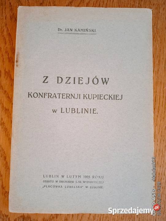 Z dziejów konfraterni kupieckiej w Lublinie 1925