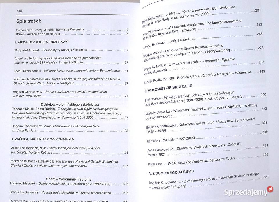 x MZ Rocznik Wołomiński Tom 5 2009 Książki naukowe i popularnonaukowe Warszawa