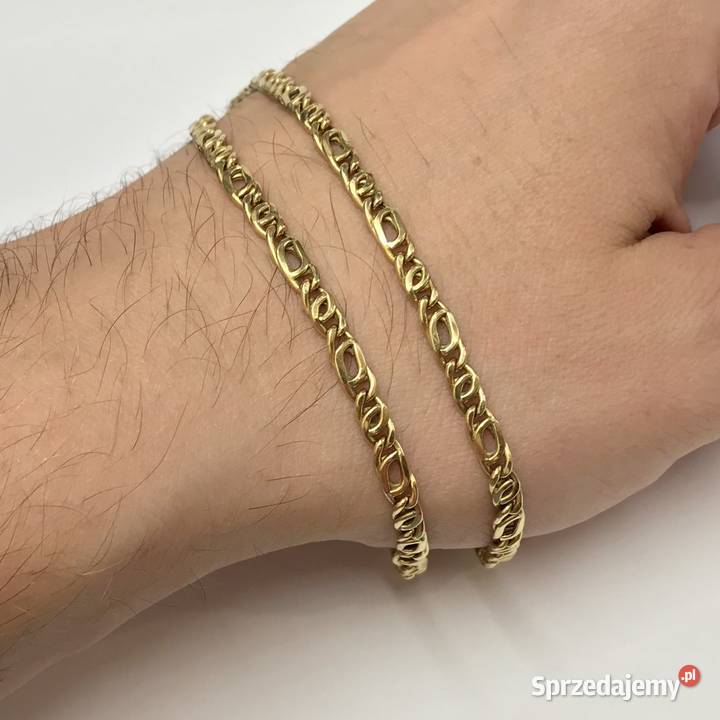 Złoty ŁAŃCUSZEK damski 750 18K cudowny splot mazowieckie Warszawa