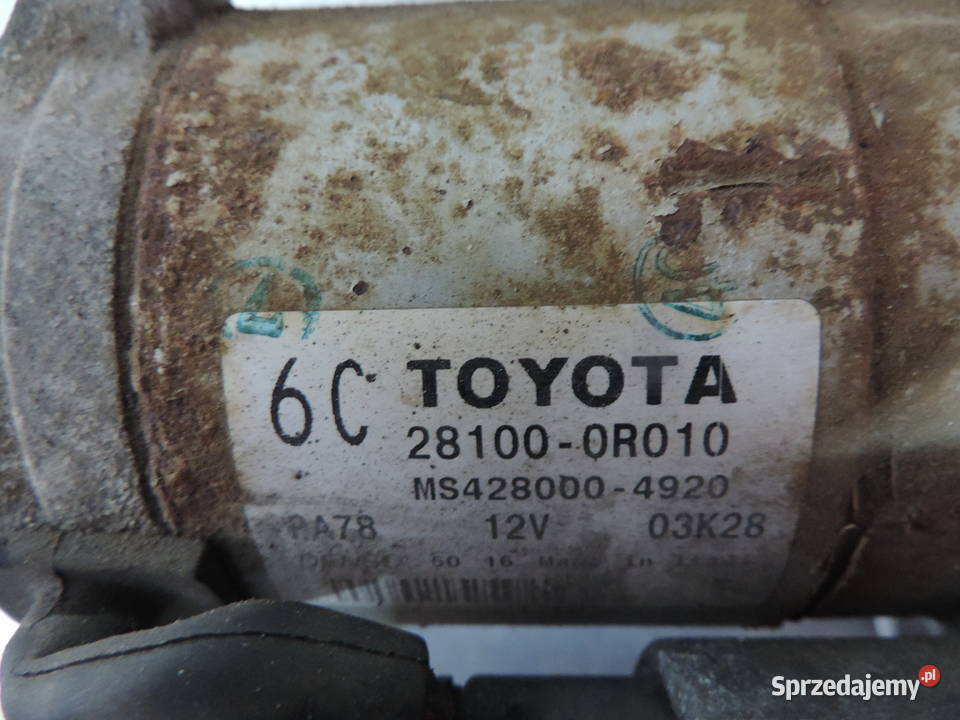 ROZRUSZNIK TOYOTA AVENSIS T25 20 D4D 281000R010 Nowy Sącz sprzedam