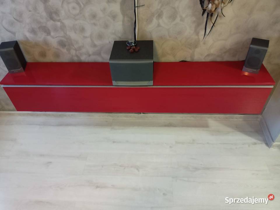 Szafka RTVWisząca Czerwony Połysk Wymiary
