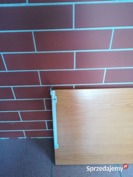 Półka w drewnianej okleinie z uchwytami 100 x36 Lublin