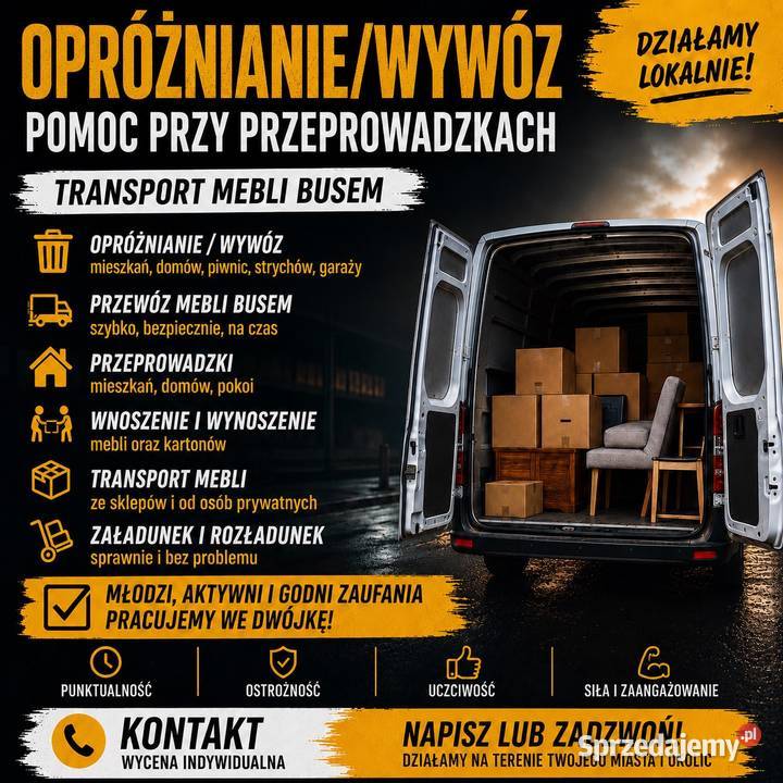 Opróznianiewywóz Pomoc przeprowadzkach Transport śląskie Katowice