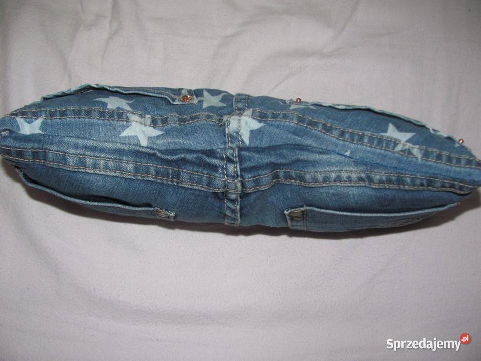 poducha podręczna pupa jeans wymiar 36 x 17 x 6 lubelskie Zamość