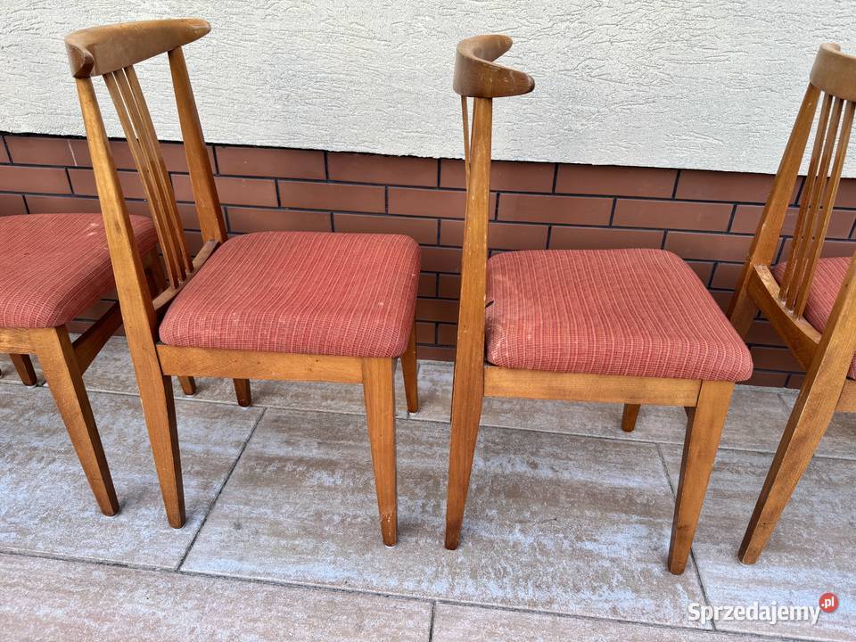 Krzesła 6 Zieliński retro vintage prl lata 60 Warszawa sprzedam