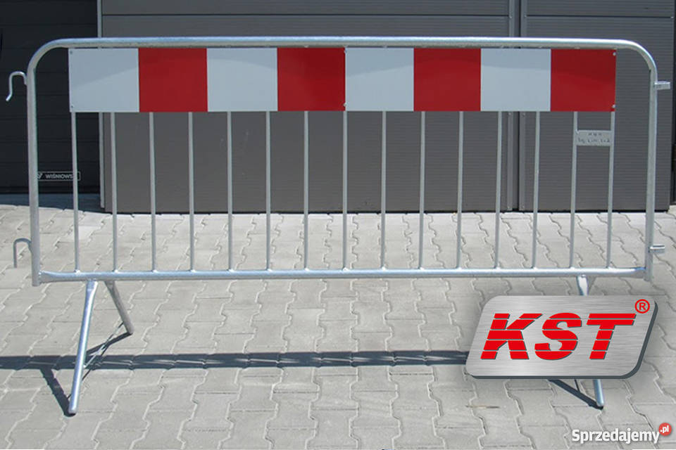 Ostrzegawcza barierka lekka BHP do ogrodzeń Katowice