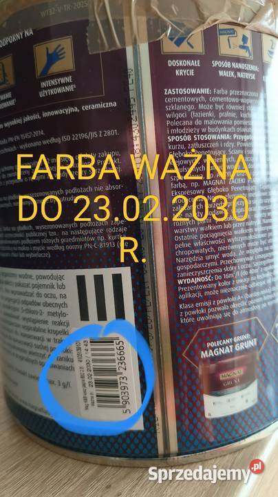 Farba paro plamoodporna biobujcza oddychająca do Zawory