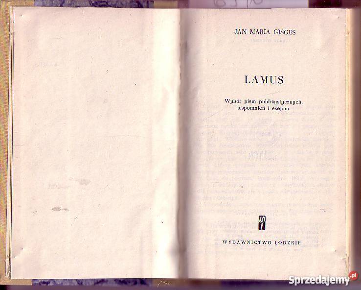 6976 LAMUS JAN MARIA GISGES Czyrna