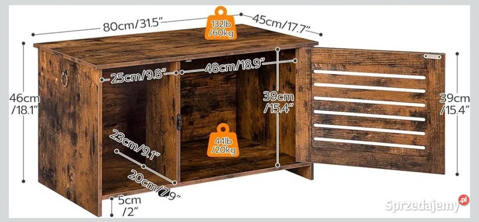 Osłona kuwety legowiska kota Krasne-Lasocice