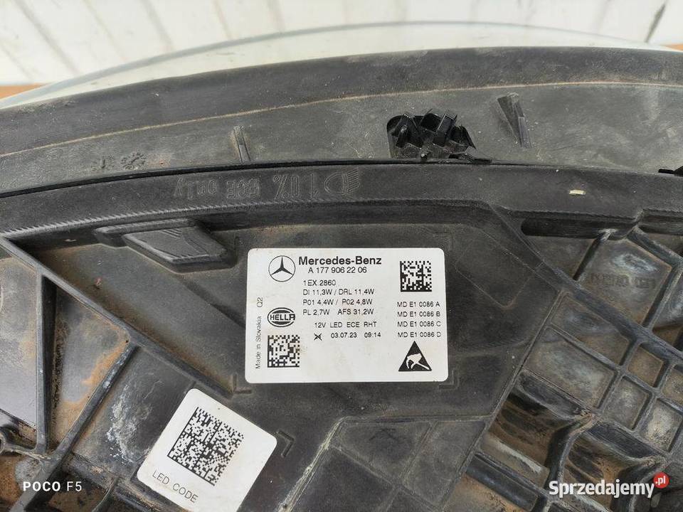 MERCEDES A KLASA W177 A177 LIFT FULL LED LAMPA osobowe