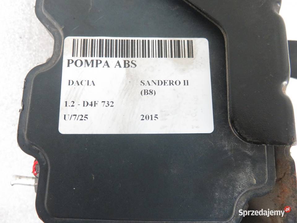 POMPA ABS DACIA SANDERO II B8 0265254936 Części samochodowe małopolskie