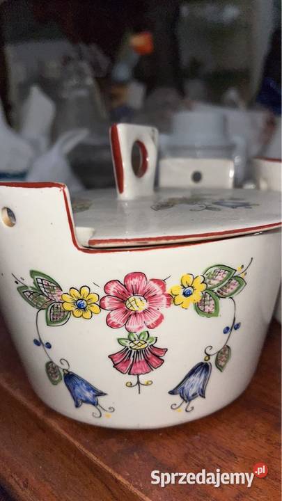 Puzderko pojemnik Na śledzie Sygnowany Gdańsk