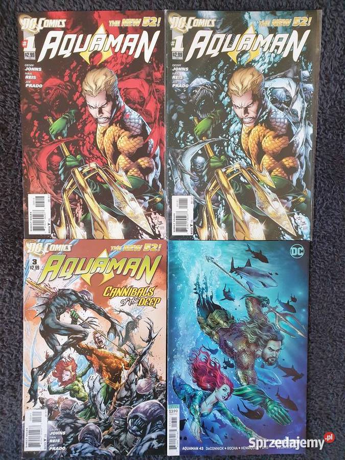 Aquaman 1 zestaw 22 komiksów DC USA Amerykańskie Gdynia
