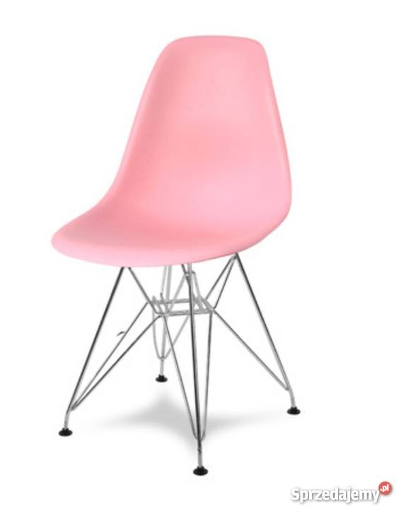 Krzesło różowe designerske