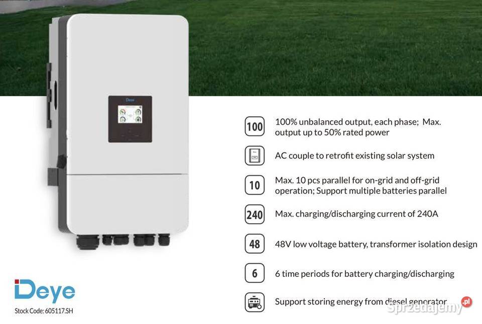 DEYE Falownik hybrydowy 12kW SG05LP3 3fazowy małopolskie