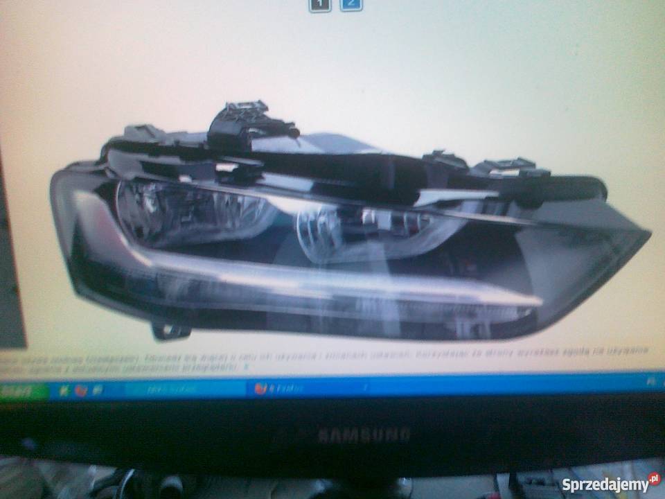 REFLEKTOR LAMPA LEPR ELESIL H7H7 AUDI A4 122011 Pruszków